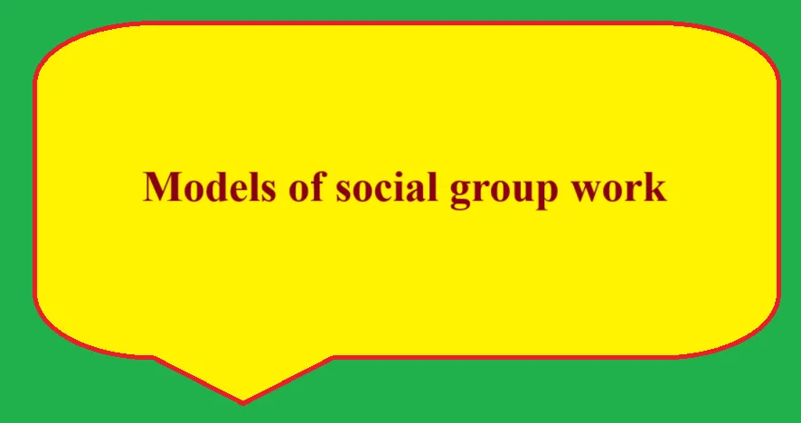 Models of social group work